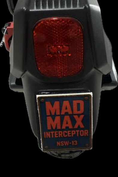 ZT3 pro uyumlu mad max Interceptor NSW- 13 figürlü  elektrikli scooter aksesuar dekor plaka - Resim 2