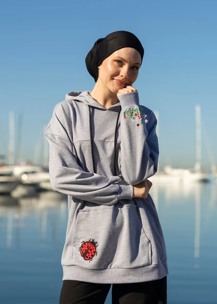 Tesettür Eşofman Üstü Uğur Böceği - Resim 6