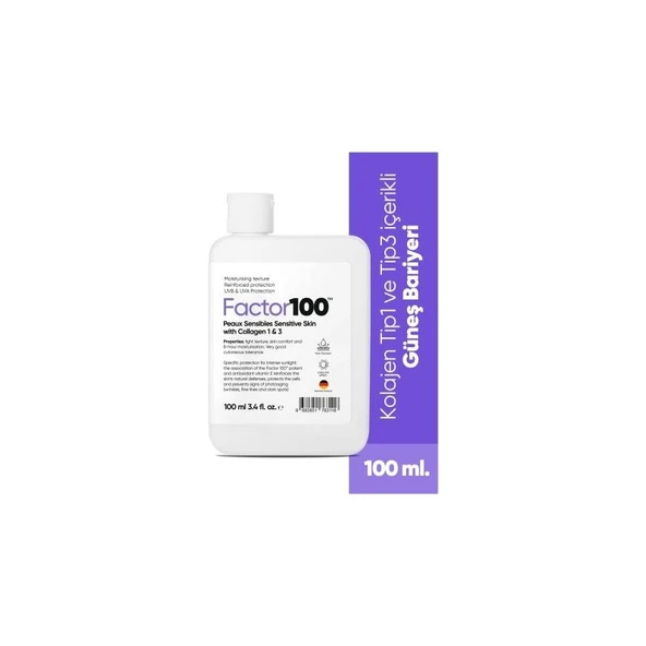Factor 100 Ultra Nemlendirici Leke Karşıtı Yüksek Korumalı SPF50 100ML ürün görseli 1