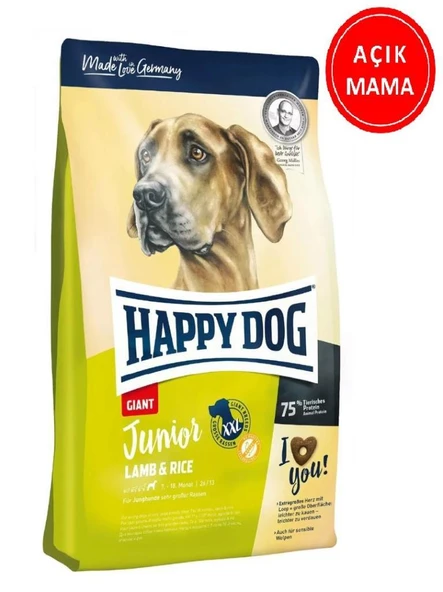 Happy Dog Giant Junior Kuzu Etli Yetişkin Köpek Maması 1 kg AÇIK ürün görseli