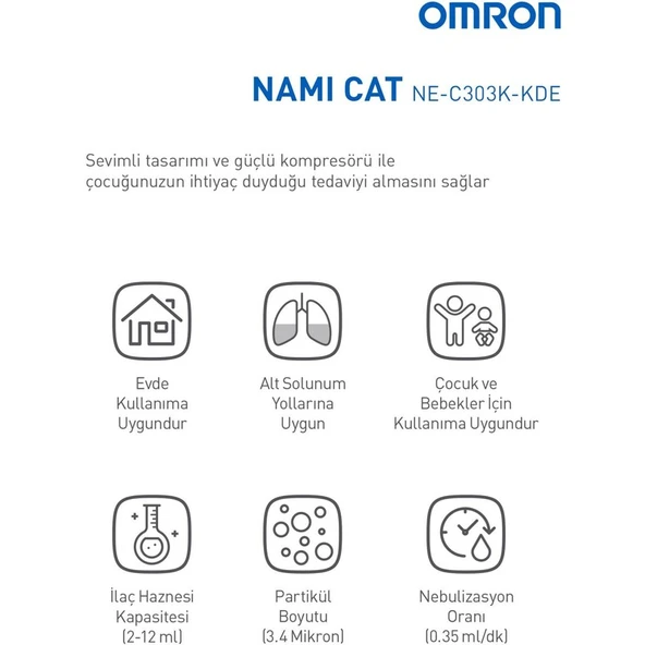 Omron C101 Essential Şarjlı Nebulizatör - Aile için Uygun, Taşınabilir ve Kolay Temizlenebilir, Ev ve Seyahat İçin İdeal - Resim 4