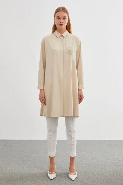 T-1327 ZÜHRE SHON TUNİK - Resim 6