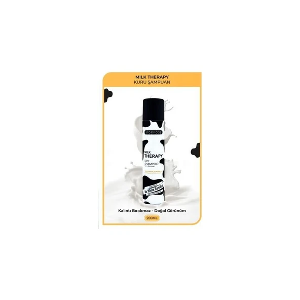 Morfose Kuru Şampuan - Yağlı Saçlar İçin, Arındırıcı Etki, Kalıntı Bırakmaz, Hoş Koku, 200 ml, Süt Proteini ve 12 Aminoasit İçerir, Paraben İçermez - Resim 4