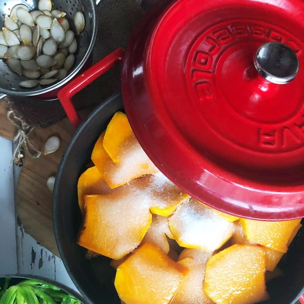 Lava Trendy Yuvarlak 20 cm Derin Döküm Tencere - Resim 5