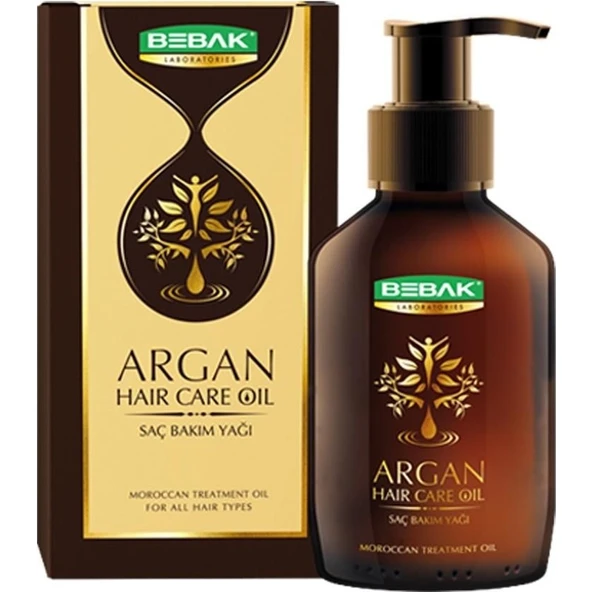 Bebak Argan Saç Bakım Yağı 100 ml Kokusuz Tüm Saç Yapıları için Parlaklık ve Besleyici Özellik ürün görseli 1