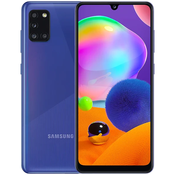 Yenilenmiş Samsung Galaxy A31 128 GB Mavi Cep Telefonu (12 Ay Garantili) - C Kalite ürün görseli