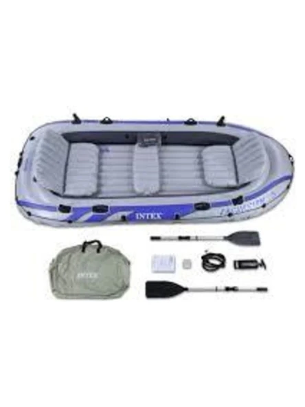 Intex 68325 366x168x43 cm Excursion 5 Şişme Bot Seti - Resim 4