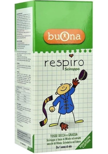 Buona Respiro Bal ve Kuru Frenk Üzümü 140 ml Sirop ürün görseli 1