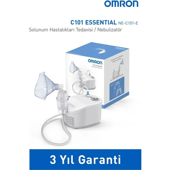 Omron C101 Essential Şarjlı Nebulizatör - Aile için Uygun, Taşınabilir ve Kolay Temizlenebilir, Ev ve Seyahat İçin İdeal - Resim 2