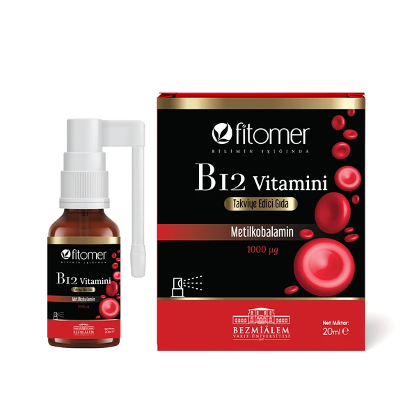 Fitomer Metilkobalamin Vitamin B12 P5P Vitamin B6 İçeren Sprey ürün görseli
