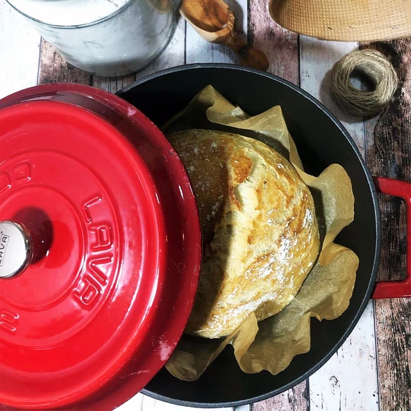 Lava Trendy Yuvarlak 20 cm Derin Döküm Tencere - Resim 4