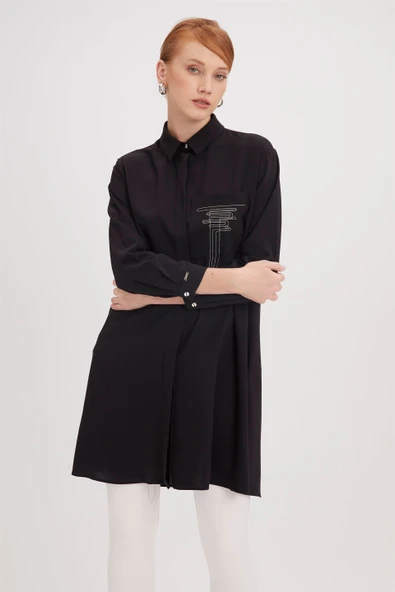 T-1327 ZÜHRE SHON TUNİK - Resim 3