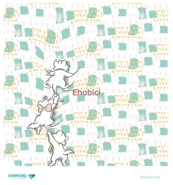 Diamond Pirinç Dekopaj Kağıdı - 243 - 30x30 ürün görseli