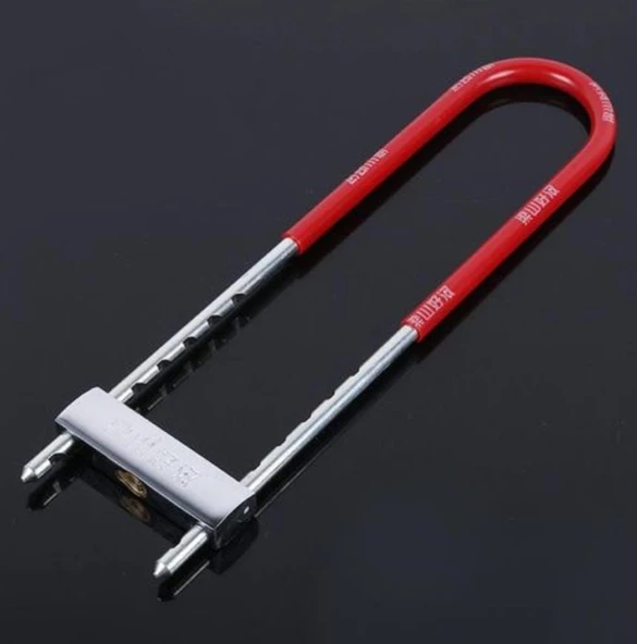 Kilit Direksiyon Motosiklet Bisiklet Kilidi Motorsiklet Halat Zincir Çelik Hırsız Güvenlik 36 cm - Resim 6