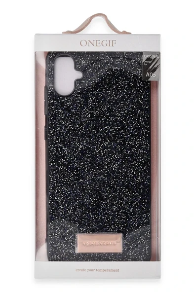 LitaeTrend Samsung Galaxy A05 Bright Simli Kapak - Gold - Resim 3