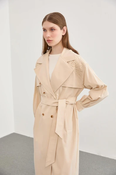 13462 ZÜHRE VEGAS TRENÇKOT - Resim 4