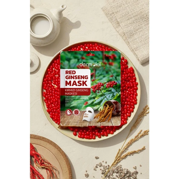 Dermokil Kırmızı Ginseng Maskesi (Karma Ciltler İçin) 20 g - Resim 2