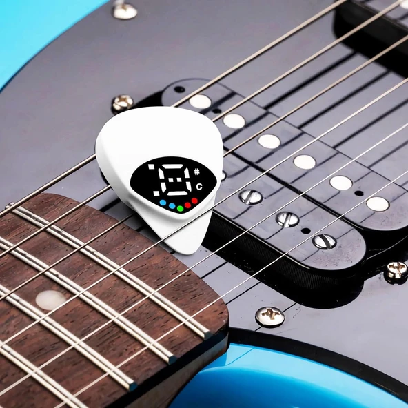 2'si 1 Arada Gitar Plektreni & Akort Cihazı Taşınabilir - Resim 5