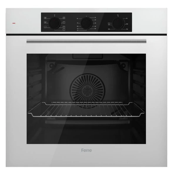 AFM tech  FETHY Series Beyaz Cam Ankastre Set  ( Ferre QBL62CB + FM 3301W + FM  2201W ) - Resim 2