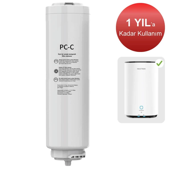 Neutron NTL-SU60WB Akıllı Su Arıtma Cihazı Pc-C Karbon Filtresi ürün görseli 1