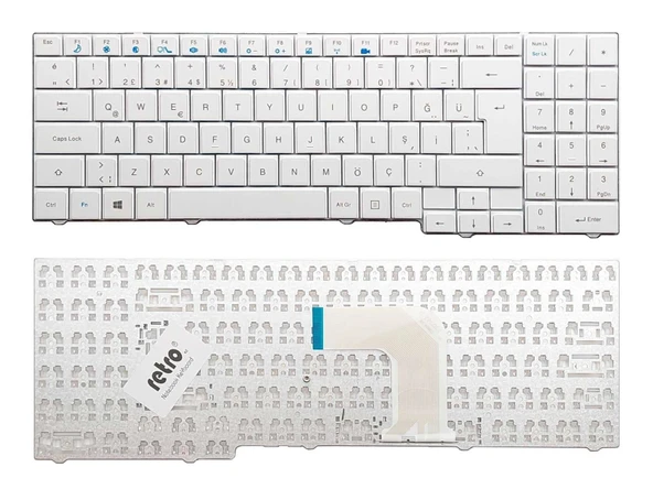 Casper CMA ile Uyumlu Notebook Klavyesi - Beyaz - TR ürün görseli 1