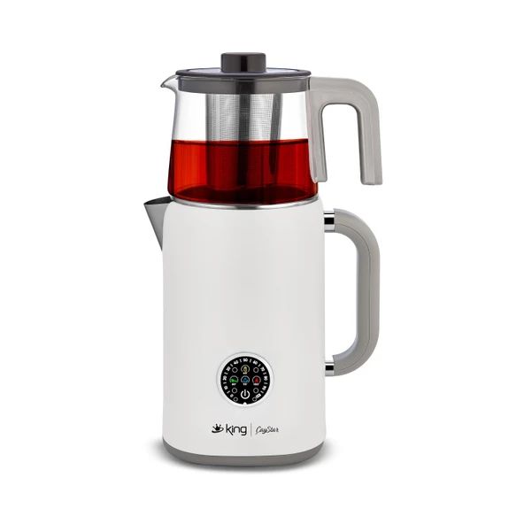 KING KCM387 ÇAYSTAR DİJİTAL ÇAY MAKİNESİ BEYAZ ürün görseli