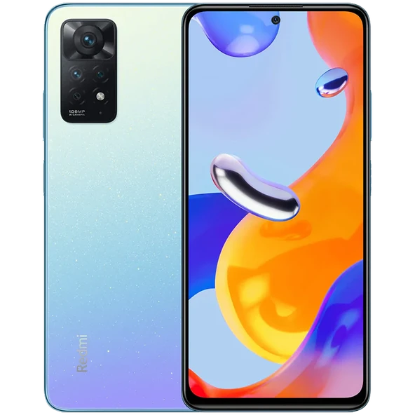 YENİLENMİŞ XIAOMI REDMI NOTE 11 PRO 128GB MAVİ CEP TELEFONU (12 AY GARANTİLİ) - C KALİTE - Resim 3