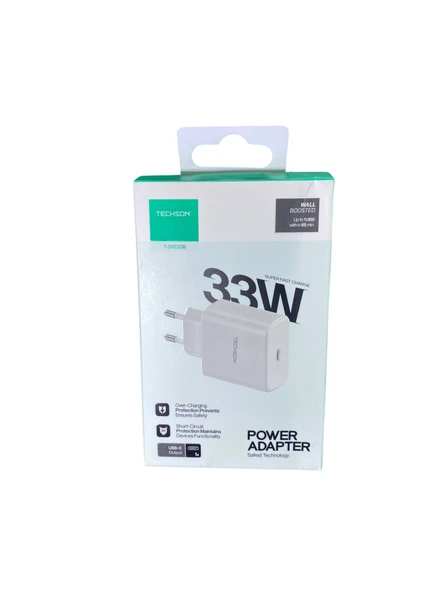 TECHSON T-S11C33S 33W TYPE-C SİYAH ŞARJ BAŞLIGI ürün görseli