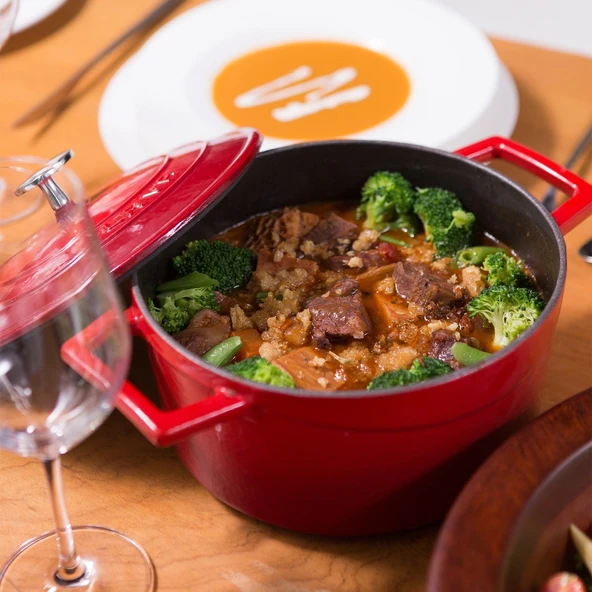 LAVA Döküm Yuvarlak Tencere. Trendy 20CM. - Mavi-LV Y TC 20 K2 B - Resim 4