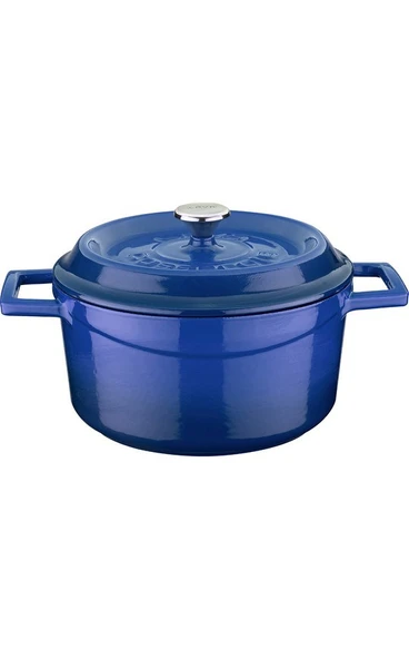 LAVA Döküm Yuvarlak Tencere. Trendy 20CM. - Mavi-LV Y TC 20 K2 B ürün görseli