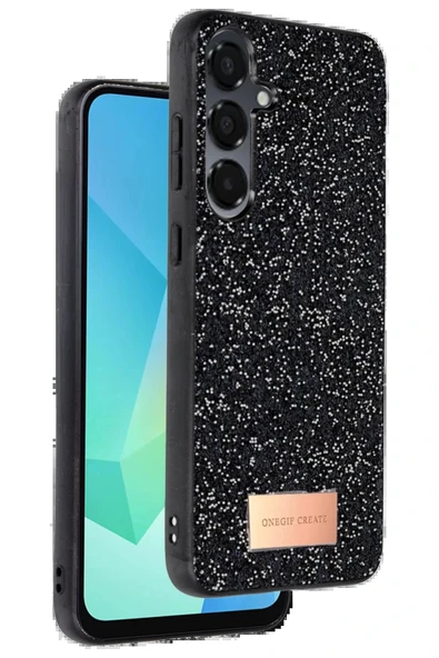 LitaeTrend Samsung Galaxy A26 Bright Simli Kapak - Siyah ürün görseli 1