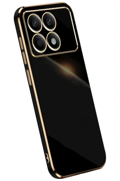 LitaeTrend Xiaomi Poco X6 Pro Kılıf Volet Silikon - Siyah ürün görseli 1