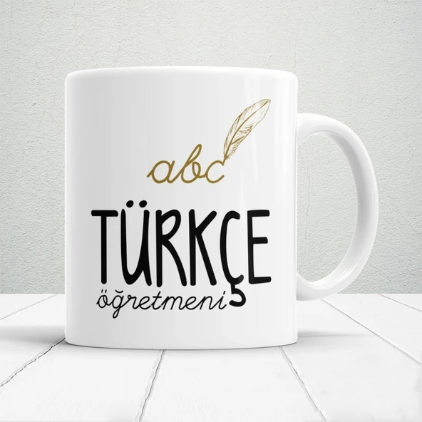 Türkçe Öğretmenlerine Özel Öğretmenler Günü Hediyelik Baskılı Kupa ürün görseli