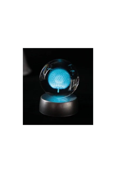 Dekoratif Ofis Hediyesi 3 Lü Masa Üstü Seti Newton Balans Kum Saati Led Işıklı Karahindiba Küre Set - Resim 3