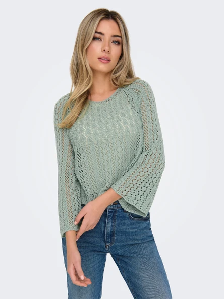 15233173 ONLNOLA LIFE 3/4 PULLO KNT NOOS - Resim 3