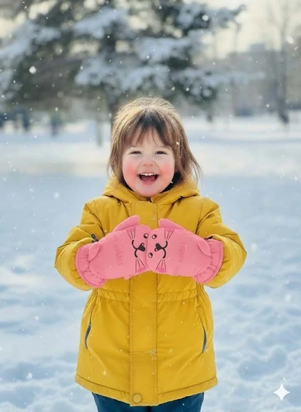 KİTTİ 420-11 1-3 YAŞ KAR KAYAK ELDİVENİ - Resim 3