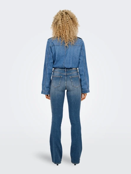 15339447 ONLBLUSH MID FLARED DNM DOT741 NOOS - Resim 4