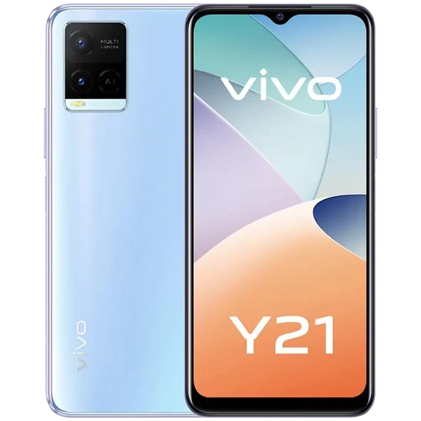 YENİLENMİŞ VIVO Y21 64GB MAVİ CEP TELEFONU (12 AY GARANTİLİ) - C KALİTE - Resim 6