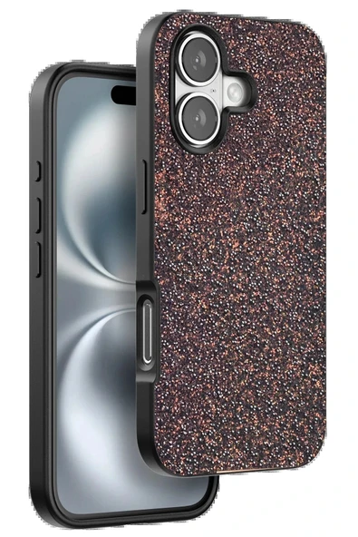 LitaeTrend iPhone 16 Plus Bright Simli Kapak - Derin Mor ürün görseli 1