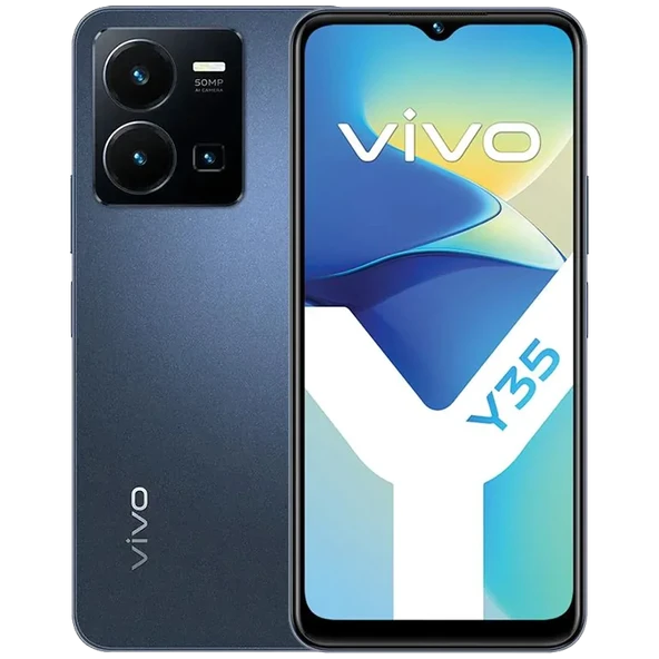YENİLENMİŞ VIVO Y35 256GB MAVİ CEP TELEFONU (12 AY GARANTİLİ) - D KALİTE - Resim 3