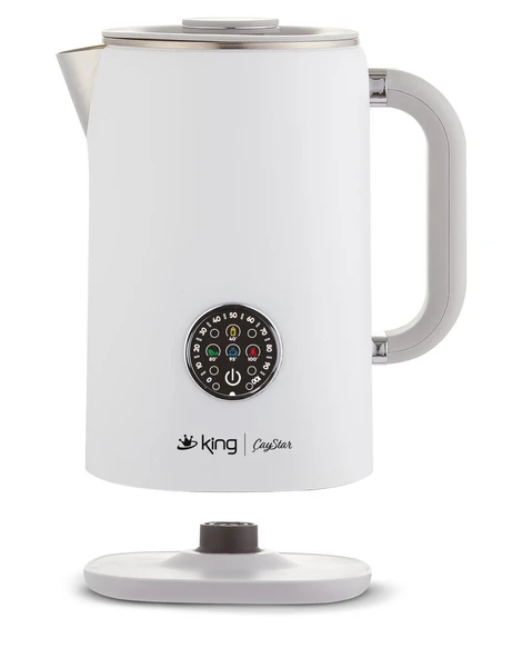 KING KCM387 ÇAYSTAR DİJİTAL ÇAY MAKİNESİ BEYAZ - Resim 3