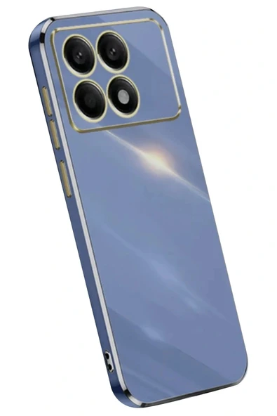 LitaeTrend Xiaomi Poco X6 Pro Kılıf Volet Silikon - Mavi ürün görseli 1