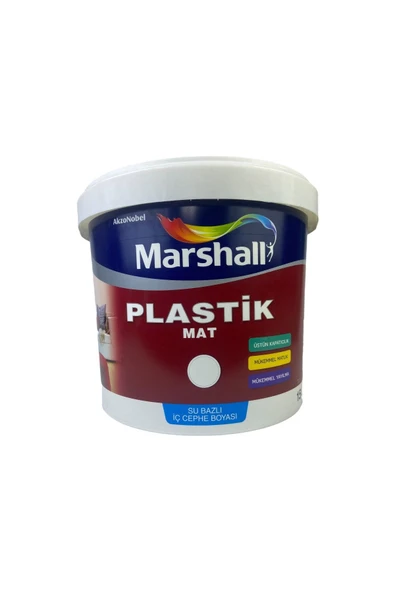 MB PLASTİK MAT BEYAZ 15 LT ürün görseli 1