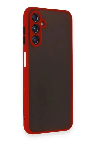 LitaeTrend Samsung Galaxy A15 4G Kılıf Montreal Silikon Kapak - Kırmızı - Resim 2