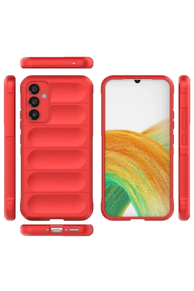 LitaeTrend Samsung Galaxy A25 5G Kılıf Optimum Silikon - Kırmızı - Resim 2