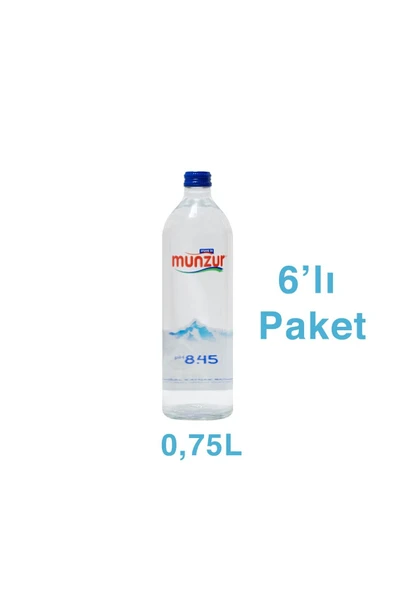 Munzur Su Cam Şişe 750 ml 6'lı Bir Koli ürün görseli 1