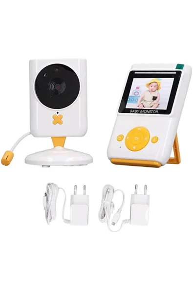 Akıllı Bebek Kamerası Monitörlü Karşılıklı Konuşma Özellikli Sıcaklık İzleme 2.4 inç Bebek Kamerası - Resim 7