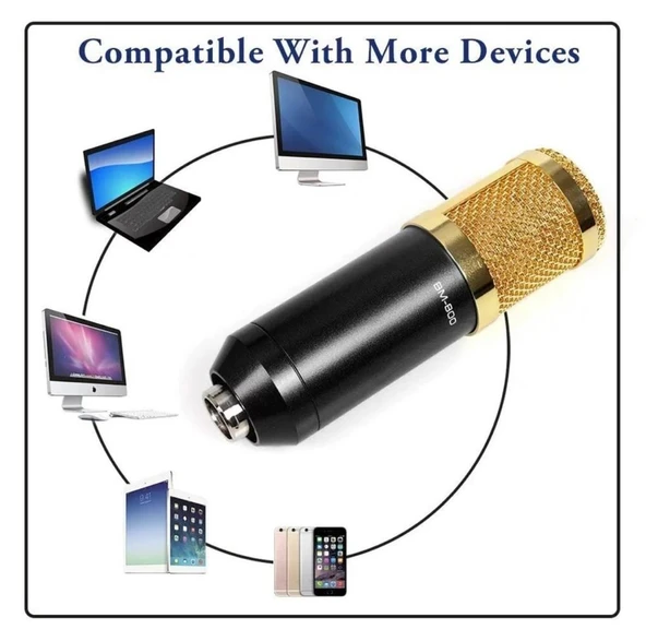 Bm800 Profesyonel Stüdyo Kayıt Mikrofon Seti Youtuber Twitch Oyun Mikrofon Kiti - Resim 3