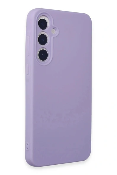 LitaeTrend Samsung Galaxy A55 5G Kılıf Nano içi Kadife Silikon - Lila - Resim 2