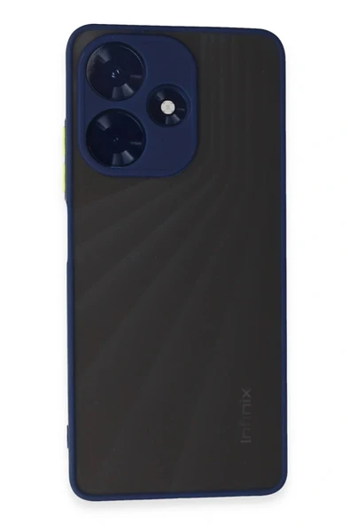 LitaeTrend İnfinix Hot 30 4G Kılıf Montreal Silikon Kapak - Lacivert ürün görseli 1